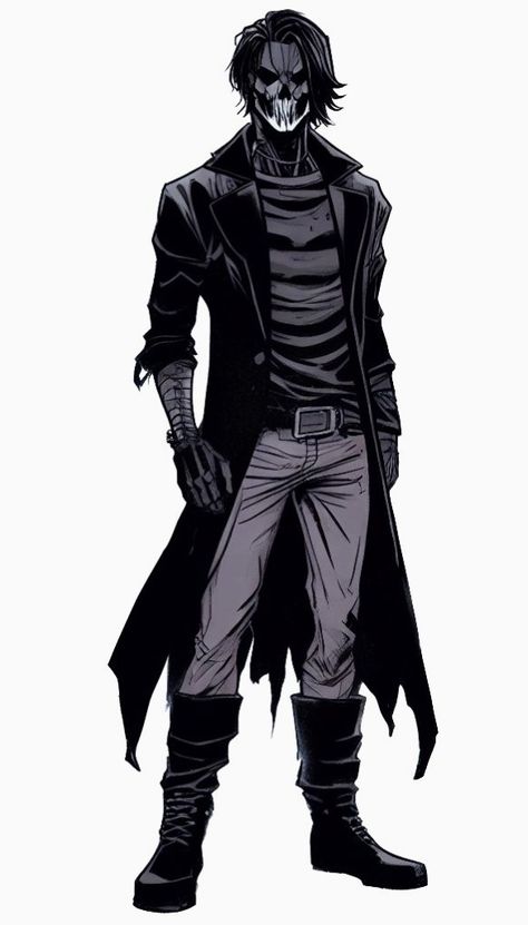 Suited Character Design, Black Hair Men Drawing, Sci Fi Doctor Character Design, Cool Villain Outfits, Supervillian Oc Character Design, Frankenstein Art Character Design, Antihero Character Design, Supervillain Oc Character Design, Mens Dark Aesthetic