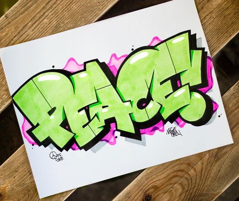 4,614 Likes, 56 Comments - RAWS® (@rawsofficial) on Instagram: “PEACE! - to all people. This time something serious. These days the world is getting crazy. There…” Peace Sketch, 3d Paper Letters, Graffiti Images, Paper Letters, Graffiti Lettering Alphabet, Graffiti Art Letters, Graffiti Wildstyle, Graffiti Wallpaper Iphone, Graffiti Words