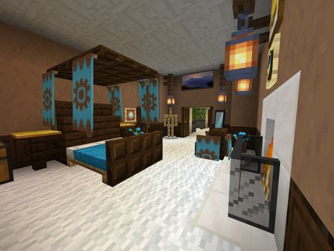 Minecraft Bedroom Ideas To Build, Minecraft Bedroom Ideas In Game, Minecraft Bedroom Ideas, Mansion Minecraft, Minecraft Room Decor, Minecraft House Interior, Bedroom Ideas Minecraft, Modern Minecraft, Construction Minecraft