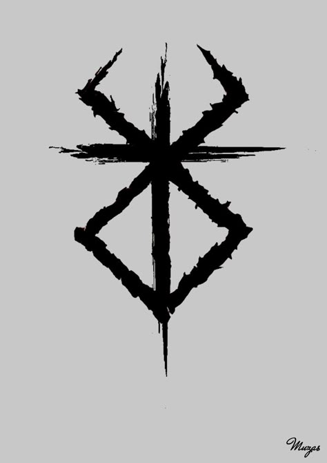 Norse Runes Tattoo Design, Beserkers Vikings Tattoo, Runic Tattoo, Berserk Logo, Berserker Tattoo, Norse Tattoos, Viking Tattoo Symbol, Saga Art, Vikings Tattoo