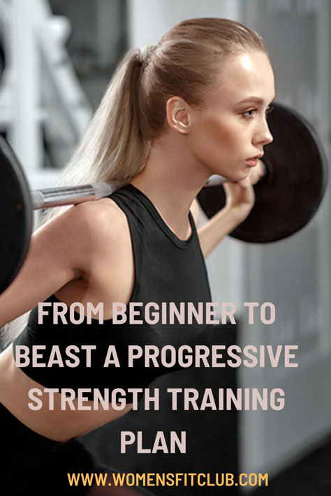 Comprehensive guide to a strength training plan for women, featuring exercises like squats, deadlifts, bench presses, and rows. The post highlights a structured program designed to build muscle, increase strength, and tone the body, catering to different fitness levels and helping women achieve a strong and balanced physique. Easy Weight Training For Beginners, How To Start Strength Training For Women, Women's Strength Training, At Home Lifting Workout For Women, Strength Program For Women, Heavy Weight Workout For Women, Womens Strength Training Plan, Strength Building Workouts For Women, Weight Lifting Women Beginners