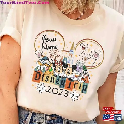 Disney Trip 2023 Custom Name Family Shirt Walt World Disneyworld Classic T-Shirt Check more at https://tourbandtees.com/product/disney-trip-2023-custom-name-family-shirt-walt-world-disneyworld-classic-t-shirt/ Disney Tshirts Family Vacations, Yaya Shirts, Disney Family Vacation Shirts, Outfit Disney, Disney 2024, Family Disney Trip, Disney Family Vacation, Family Vacation Shirts, Disney Diy