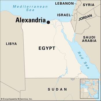 Alexandria | History, Population, Map, & Facts | Britannica.com Tux Paint, Alexandria Map, Ancient Library, Egypt Map, Library Of Alexandria, Sons Of Horus, Alexandria Egypt, Alexander The Great, Back To School Activities