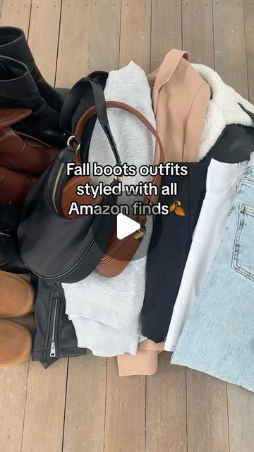 Emma | Amazon Fashion Finds on Instagram: "Cute and trendy fall outfits with boots🍂

HOW TO SHOP⬇️

1. Link in my bio- on my Amazon storefront- all the sizing details are listed under the “photos” tab!

2. Link in my bio- on my amazon storefront under “fall outfits & basics” list idea

#founditonamazon #amazonfashionfinds #fallfashion #amazonfashion #fallfashiontrends #falldress #fall2024 #falldresses #ltkstyletip #ltkunder50 #petitefashion #amazonfashionfinds #amazonprime #amazon #ootd #ootdfashion #ootdinspo #ootdinspiration #bostonblogger #jeansoutfit #amazonfinds #outfitideas #amazoninfluencer #comfyoutfit #founditonamazon #affordablestyle #fallstyle #fallshoes #falloutfit #fallfashion2024 #autumnstyle #fashiononabudget  fall basics / comfy fall outfits / cozy fall outfits / back to s Leggings Outfit Casual Fall, Leggings Outfit Comfy, Comfy Leggings Outfit, Fall Amazon Outfits, Amazon Date Night Outfit, Fall Boots Black, Comfy Legging Outfits, Fall Outfit Amazon, Fall Outfits With Boots