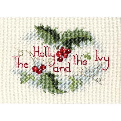 Holly And The Ivy, Christmas Cross Stitch Patterns Free, Holly And Ivy, Cross Stitch Christmas Cards, Snowflake Cross Stitch, Holiday Cross Stitch Patterns, Bothy Threads, Christian Cross Stitch, Stitching Cards