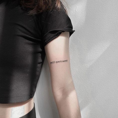 #tattoo #self-partnered #yourself #myself #love #life #live #emmawatsons Love Myself Tattoo, Myself Tattoo, Journal Notes, Bullet Journal Notes, Love Myself, Mini Tattoos, Armband Tattoo, Tattoo Ideas Design, Angel Tattoo Men