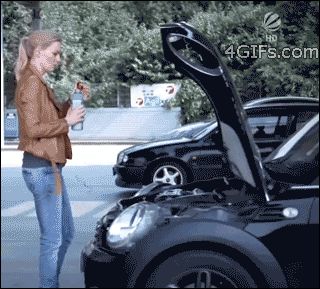 DIY: putting oil in your engine Auto Humor, Celebrity Funny, Bad Drivers, Clipuri Video, Epic Fails, Usa News, Women Humor, Car Humor, Funny Tweets