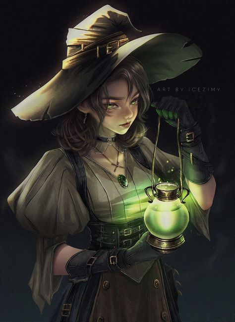 ArtStation - Ferna - The Potion Brewer Fantasy Potion Maker Outfit, Potion Character Design, Potion Maker Character Design, Dnd Alchemist, Wizard Drawings, Witch Characters, Lost Lands, Half Siblings, Female Elf