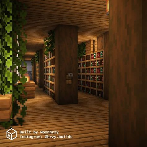 Minecraft Guild Hall Interior, Minecraft Cave Interior, Minecraft Attic Ideas, Minecraft Store Interior, Furnace Room Ideas Minecraft, Minecraft Underground Base Ideas, Minecraft Enchantment Room, Minecraft Library, Minecraft Living Room