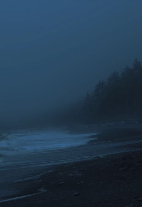 Misty Sea Aesthetic, Misty Ocean Aesthetic, Eerie Ocean Aesthetic, Smokey Blue Aesthetic, Blue Fog Aesthetic, Foggy Beach Aesthetic, Cold Aesthetic Dark, Dark Ambient Aesthetic, Night Aesthetic Beach