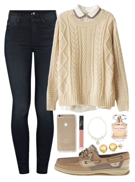 "I want sperrys!!" by evieleet ❤ liked on Polyvore featuring Mother, Sperry Top-Sider, Chicnova Fashion, Sevil Designs, NARS Cosmetics, Kendra Scott and Elie Saab Sperry Top Sider Outfit, Top Sider Outfit, Ball Stud Earrings, Sperry Top Sider, Top Sider, Knit Shirt, Elie Saab, Nars Cosmetics, Kendra Scott