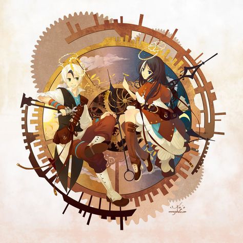 Clock Maker Character, Steampunk Story Ideas, Clock Concept Art, Steampunk Setting Art, Steampunk Manga Art, Clock Tower Fantasy Art, Marvel Cartoons, Steampunk Theme, Steampunk Clock