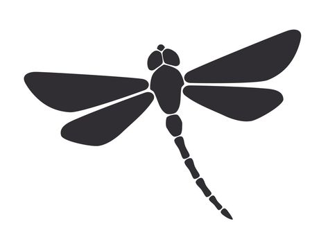 Simple dragonfly silhouette Simple Dragonfly, Dragonfly Silhouette, Dragonfly Drawing, Fry Sauce, Stir Fry Sauce, Tree Saw, Dragon Fly, Heart Tree, Wall Quilts