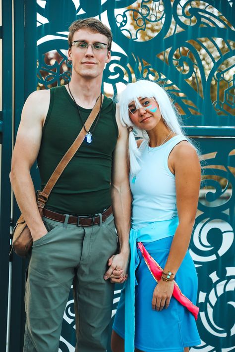 Kida Atlantis Costume, Atlantis Costume, Milo Disney, Disney Couple Outfits, Milo And Kida, Kida Atlantis, Couple Disney, Top Halloween Costumes, Duo Costumes