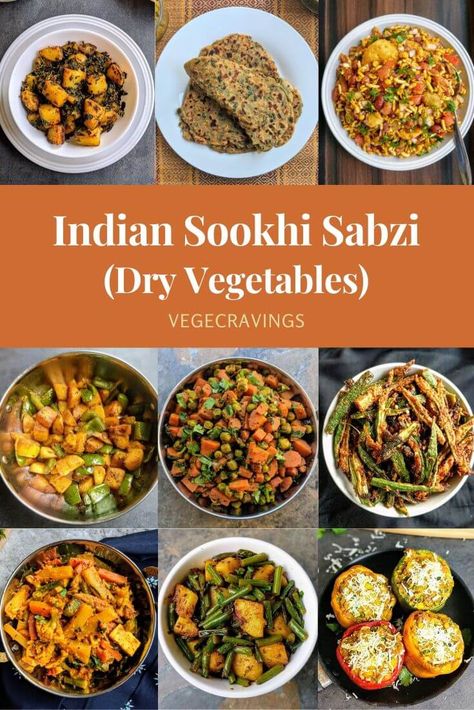 Punjabi Subji Indian Dishes, Indian Subzi Vegetarian Recipes, Dry Sabzi Recipes, South Indian Vegetable Curry, Dry Sabji Recipe India, Indian Sabji Ideas, Dry Vegetable Recipe, Vegetable Sabji Recipe, Indian Subji Recipes