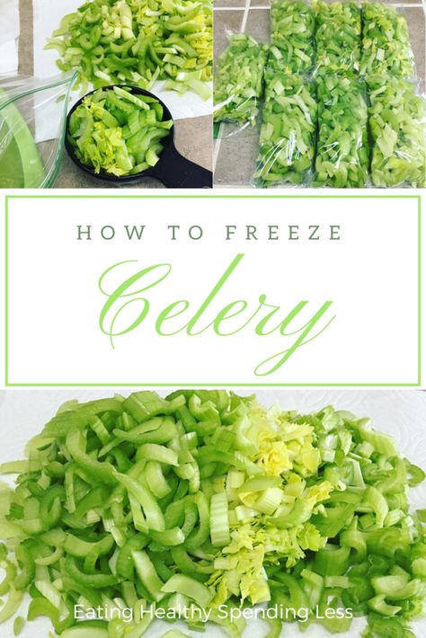 What To Do With Celery, Leftover Celery, Freeze Celery, How To Freeze Celery, Freezer Hacks, Celery Leaves, Bacon Zucchini, Freezing Vegetables, Freezing Fruit