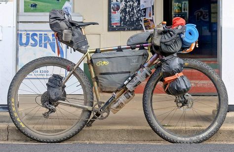 Curve GMX+ goes big on limited edition, limitless titanium off-road bikepacking bike - Bikerumor Bikepacking Setup, Bikepacking Bike, Bikepacking Gear, Bikepacking Bags, Off Road Cycling, Bike Packing, Gravel Bikes, Bike Camping, Super Adventure