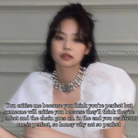 tags : #jennie #kpop #quotes #kpopquotes #idols #motivation #perfect don't repost !! ❌ Kpop Idols Motivational Quotes, Kpop Idol Quotes, Idol Quotes, Comeback Jokes, Jennie Quotes, Pop Quotes, K Pop Quotes, Korean Love, No One Is Perfect