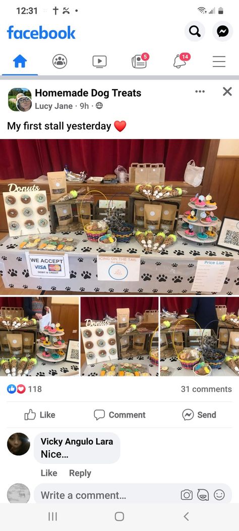 Dog Stall Ideas, Dog Booth Display Ideas, Dog Vendor Booth Ideas, Dog Treat Display Craft Fairs, Vendor Booth Display Ideas Dog Treats, Dog Treat Display Ideas, Dog Market Stall, Dog Treat Vendor Booth, Dog Treat Market Display