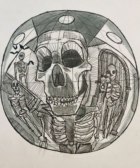 Indie Doodles, Skeleton Sketch, Charger Art, Anime Designs, Perspective Drawing Architecture, Arte Punk, Art Help, Art Drawings Sketches Pencil, Perspective Art