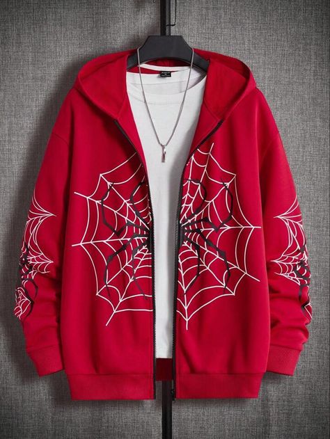 Spiderman Gifts For Boyfriend Products, Deadpool Hoodie, Marvel Jacket, Spiderman Outfit, Oregon Life, Marvel Clothes, Drop Shoulder Hoodie, Hooded Cardigan Sweater, Hooded Cardigan