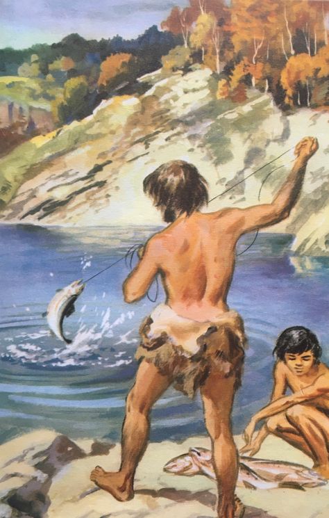 Stone Age Man, Cro Magnon, Early Man, Water Stone, Ladybird Books, Thomas The Tank, Thomas The Tank Engine, Stone Age, Prehistoric Animals