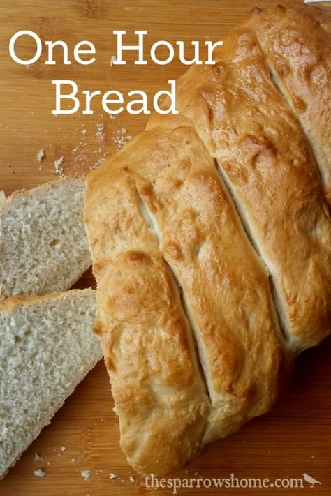 One Hour Bread: Fast & Easy Italian Bread Recipe | The Sparrow's Home Easy Italian Bread, Fastest Bread Recipe, One Hour Bread, Italian Bread Recipe, Easy French Bread Recipe, Easy French Bread, Fast Bread, Italian Bread Recipes, French Bread Recipe