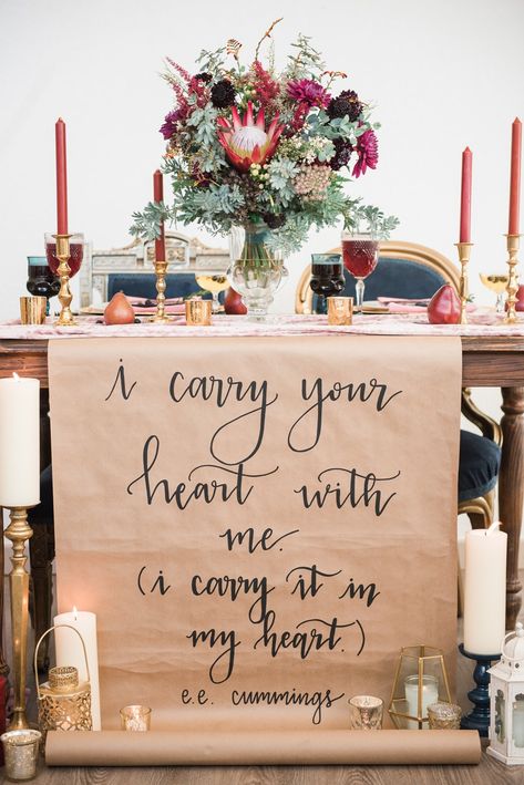 Sweetheart Table Wedding, Chic Vintage Brides, Wedding Color Inspiration, Rustic Weddings, Beach Wedding Invitations, Wedding Table Decorations, Wine Wedding, Fall Wedding Colors, Wedding Calligraphy