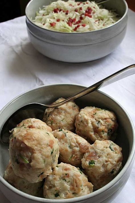 German Dumplings Recipe Grandmothers, Knodel Recipe Germany, Knoedel Recipe, German Bread Dumplings, Old Bread Recipes What To Do With, Bread Dumplings Recipes, German Dumplings, Bread Dumplings, German Bread