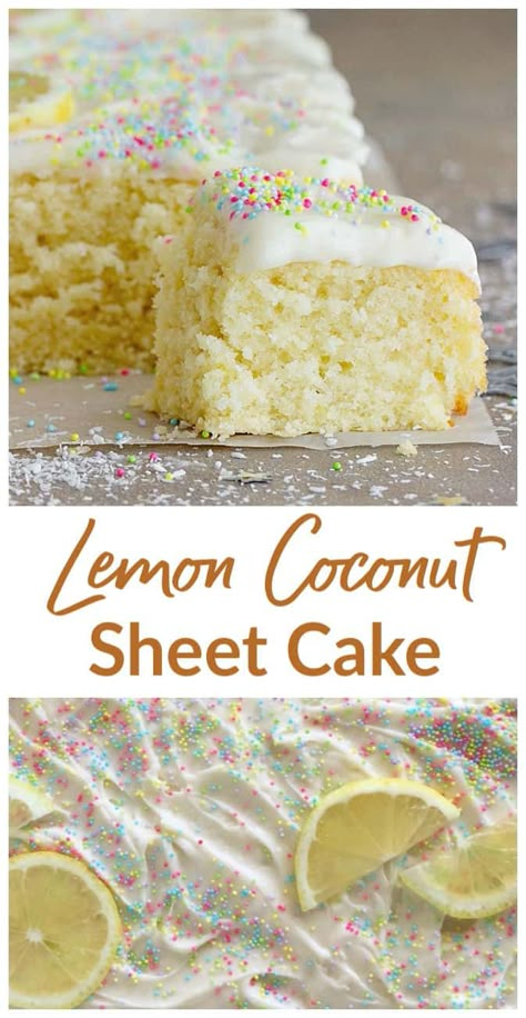 Coconut Texas Sheet Cake, Cocunut Cake, Freezer Baking, Coconut Lemon Cake, Coconut Sheet Cake, Event Desserts, Cranberry Desserts, Coconut Sheet Cakes, Cake Sheet