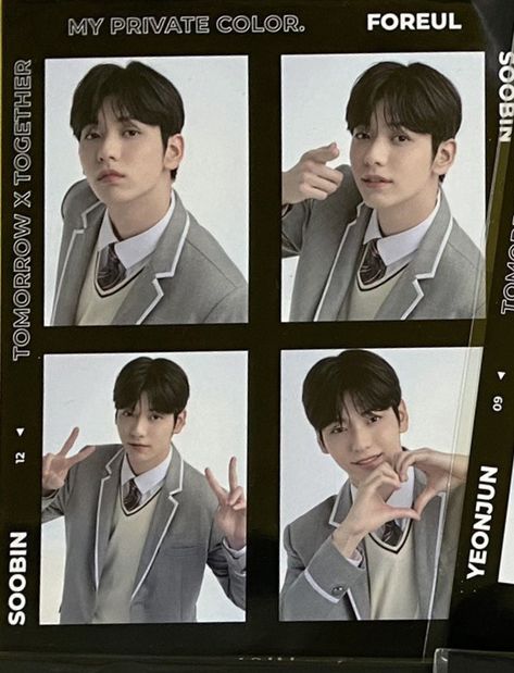 foreul photo strip cr. @/TXT_universtar Txt Photo Strip, Photo Strip, Choi Soobin, Photo Prints, My Only Love, Phone Wallpaper, Quick Saves