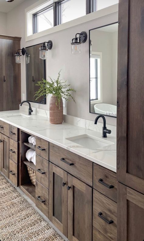 New House Bathroom, Bathroom Farmhouse Style, Master Bath Remodel, Bathroom Remodel Designs, Bathroom Remodel Shower, Bathroom Inspiration Decor, Bathroom Remodel Master, Bath Remodel, House Bathroom