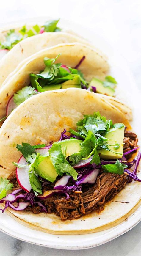 Pulled Pork Tacos {Slow Cooker Mexican Pork} Pulled Pork Tacos Slow Cooker, Pork Tacos Slow Cooker, Slow Cooker Pulled Pork Tacos, Tacos Slow Cooker, Mexican Pulled Pork Tacos, Slow Cooker Pork Tacos, Mexican Slow Cooker, Chili Spice, Pork Pulled