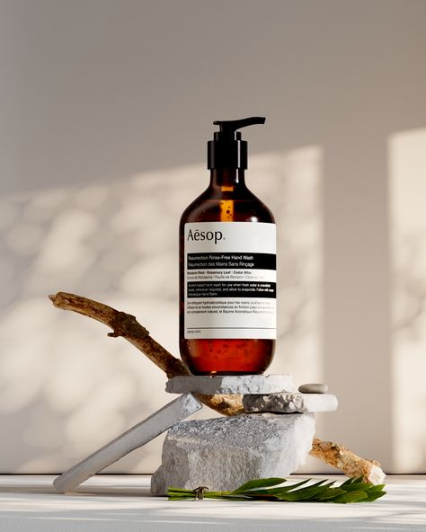 Aesop Product Photography, Aesop Photography, Aesop Branding, Aesop Packaging, Aesop Aesthetic, Aesop Soap, Aesop Skincare, Aesop Products, Window Display Design