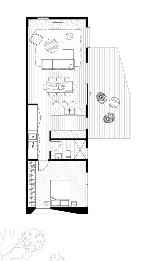 Small Houses Architecture, Small Home Architecture, Architecture Small House, Small Apartment Architecture, Small House Plan Design, Small Home Design Plans, Minimal Architecture House, Small House Garden Design, Minimal House Plan