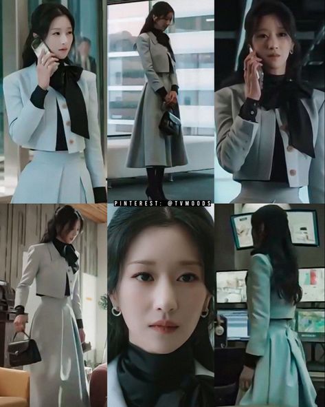 The Eve Kdrama Outfits, Chinese Actress Fashion, Lee La El Eve Outfits, Kdrama Business Outfit, Kdrama Women Outfits, Marry My Husband Kdrama Outfit, Eve Kdrama Outfits, Kdrama Winter Outfits, Ko Moon Young Outfits