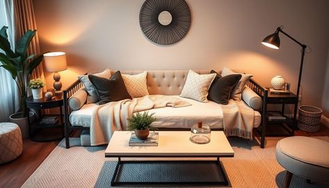 20 Twin Daybed as Couch Living Room Ideas - WorkFleek Daybed As Couch Living Room Ideas, Daybed Couch Ideas Living Room, Daybed As A Couch, Daybed As Couch, Daybed Couch Ideas, Daybed Living Room Ideas, Day Bed Living Room Ideas, Daybed As Couch Living Room, Living Room Daybed