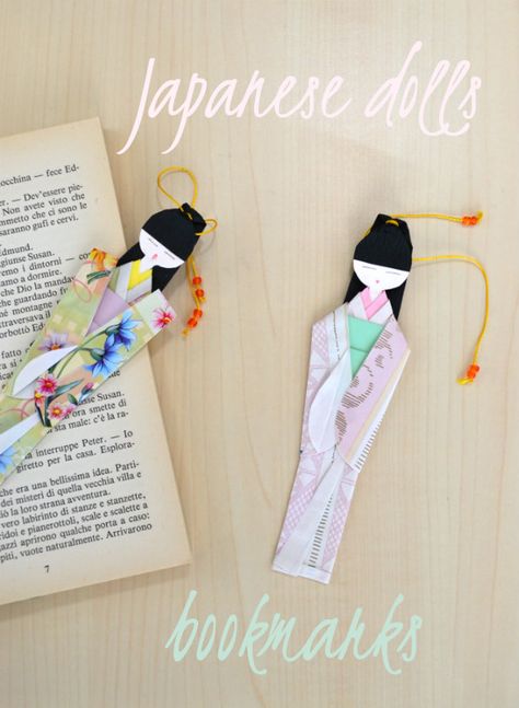 Scopri com'è semplice realizzare delle bamboline giapponesi segnalibri seguendo i passaggi dettagliati del nuovo video tutorial di La Figurina. Origami Japanese, Origami Dress, Origami And Kirigami, Japanese Origami, Creative Bookmarks, Origami Jewelry, Paper Crafts Origami, Japanese Dolls, Kokeshi Dolls