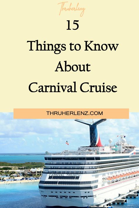 Are you thinking about booking a cruise vacation as your next summer getaway? Check out the Things to Know About Carnival Cruise for First Time Cruisers. Find out How Are the Rooms and Service on a Cruise Ship, and what to expect on Embarkation Day for Carnival Cruise. Curious about the food and drinks too? I cover that as well! Find some great cruise hacks. Repin and read about carnival cruise tips! Carnival Cruise Tips First Time, Carnival Cruise Sunshine, Carnival Dream Cruise Ship, Carnival Breeze Cruise Secrets, Carnival Cruise Tips, Cruise Tips Royal Caribbean, Carnival Conquest Cruise, How To Book A Cruise, Cruise Planning