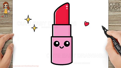 Are you ready to unleash your creativity and learn how to draw a cute lipstick?... The post How to Draw a Cute Lipstick for Kids. A Step-by-Step Tutorial. appeared first on Cute Easy Drawing. Guide Drawing, Cute Lipstick, Video Creator, Drawing Tutorial Easy, Creative Activities For Kids, Marker Drawing, Coloring Markers, Guided Drawing, Easy Drawing