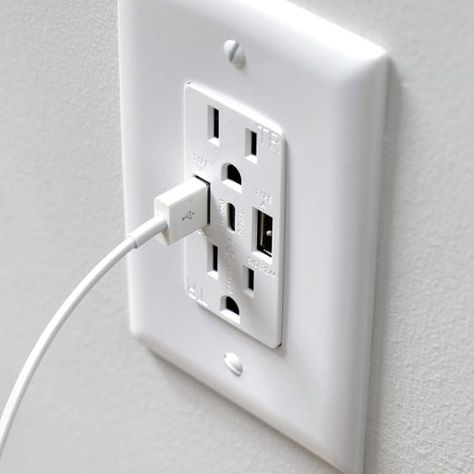 Install a Super-Easy USB Outlet (DIY) | Family Handyman Handyman Hacks, Electrical Code, Usb Outlet, Wall Outlet, Work Boxes, Family Handyman, Appliance Repair, Wall Outlets, House Projects