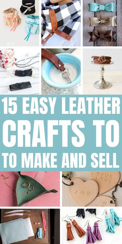 Crafts From Leather Scraps, Faux Leather Scrap Projects, Diy Leather Scraps Ideas, Things To Make With Leather Scraps Ideas, Leather Diy Crafts Ideas, Leather Scraps Diy, Leather Craft Ideas Handmade Gifts, Scrap Leather Ideas, Leather Crafts To Sell