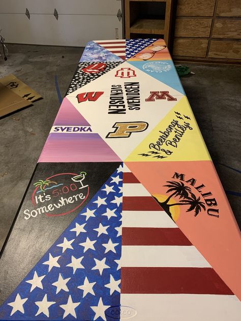 Malibu Beer Pong Table, Beer Pong Table For Guys, Guy Pong Table, Guys Beer Pong Table Painted, Cup Pong Tables Painted Guys, Beer Pong Table Painted Alcohol Brands, Beer Dye Table Designs, Frat Pong Table Painted, Diy Beer Pong Table Paint Ideas For Guys