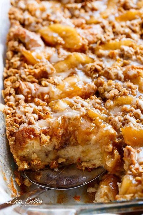 Apple Pie French Toast, Apple French Toast Casserole, Apple French Toast, Baked French Toast Casserole, French Toast Bake Recipe, Apple Breakfast, French Toast Breakfast, Homemade Stuff, Breakfast Bread