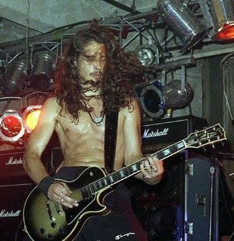 Chris Cornell, A Man, Long Hair, Guitar, Hair