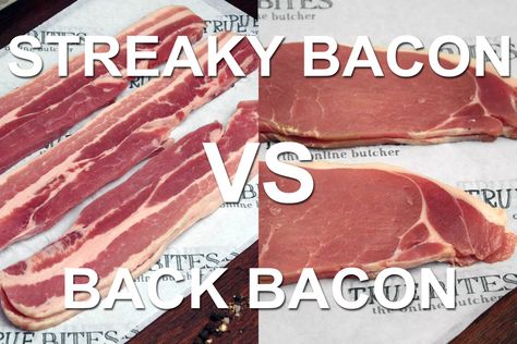 Streaky Bacon vs Back Bacon | Ask The Butcher – True Bites Family Butchers Perfect Bacon, Christmas Turkey, How To Make Bacon, Bacon Jam, The Butcher, Pigs In A Blanket, Turkey Bacon, Pork Loin, Barbecue Sauce