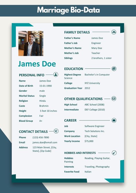 Marriage Biodata Format for Girl | Biodata for Marriage Format Biodata Template For Marriage, Bio Data For Marriage For Girl, Biodata For Marriage Format For Girl, Real Estate Investing Quotes, Investing Quotes, Marriage Biodata Format, Bio Data For Marriage, Abc School, Biodata Format