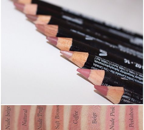 NYX lipliners Nyx Lip Liner Swatches, Nyx Lip Liner, Nyx Lip, Smink Inspiration, Lip Liners, Nyx Makeup, Makeup To Buy, Makeup Swatches, Lip Art