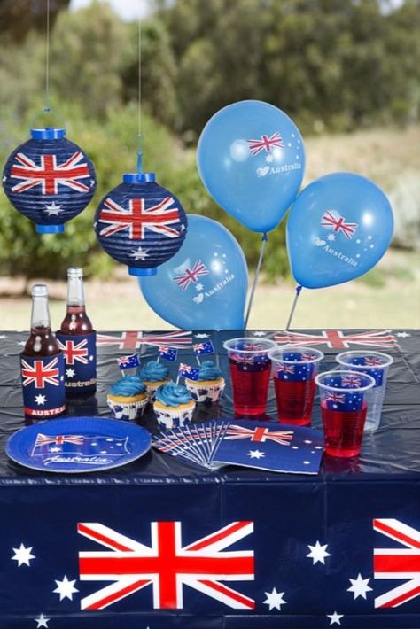 Australia Party Decorations, Bogan Party, Australia Day Party, Aussie Party, Food Australia, Australian Party, Australia Day Celebrations, Australia Party, Australian Decor