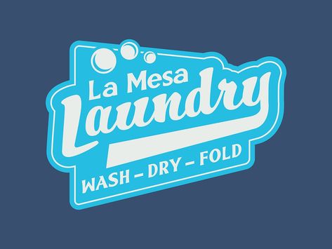 La Mesa Laundry Logo by Faceless Creative Co. on Dribbble Laundry Logo, Free Quote, New Logo, Free Quotes, New People, Be Yourself Quotes, Design Inspo, Stationery Design, Brand Identity